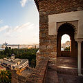 Vista al puerto de Málaga.