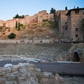 El teatro romano debajo de la Alcazaba de Málaga.