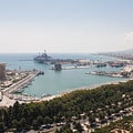 El puerto de Málaga.