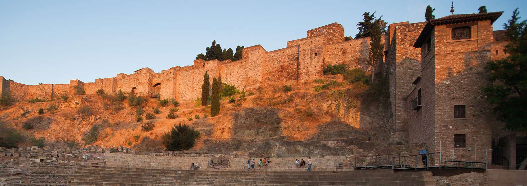 Die Alcazaba von Malaga